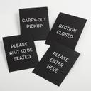 American Metalcraft Vertical 4 Piece Sign Message Pack Set -- 1 set