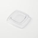 American Metalcraft Grab and Go Collection SAN Square Lid for 12 1/2 Ounce Melamine Square Bowl