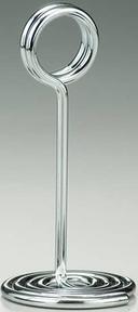 American Metalcraft Chrome Swirl Base Number Stand, 4 inch