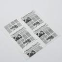 American Metalcraft Coneriffic Newspaper Bleached Grease-Resistant Fry Paper Bag, 7 x 6 inch -- 1 pack per case