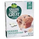 Veggies Made Great Banana Chocolate Chip Muffin, 12 Ounce -- 8 per case