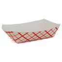 Southern Champion Southland Red Check Number 250 Paperboard Food Tray, 2.5 Pound Capacity -- 500 per case
