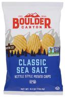 Boulder Canyon Classic Sea Salt Canyon Cut Kettle Style Potato Chips, 6.5 Ounce -- 12 per case