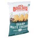 Boulder Canyon Sharp White Cheddar Kettle Chips, 6 Ounce -- 12 per case