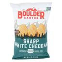 Boulder Canyon Sharp White Cheddar Kettle Chips, 6 Ounce -- 12 per case