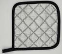 Intedge Silver Silicone Potholder, 7 x 7 inch 