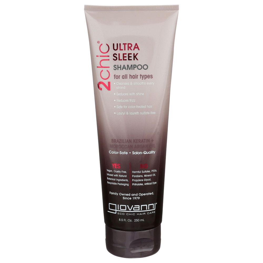 Giovanni 2chic Ultra Sleek Shampoo, 8.5 Ounce -- 3 per case