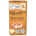 Chocolove Xoxo Hazelnuts in Milk Chocolate Bar, 3.2 Ounce -- 12 per case