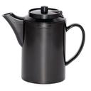 Service Ideas Plastic Black Double Wall Teapot without Tether, 16 Ounce Capacity -- 6 per case