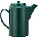 Service Ideas Plastic Forest Green Double Wall Teapot without Tether, 16 Ounce Capacity