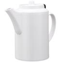 Service Ideas Plastic White Double Wall Teapot with Tether, 16 Ounce Capacity -- 6 per case