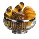 Service Ideas 18/8 Stainless Steel Polished Finish Round Standard Wire Basket, 7 inch