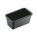 Service Ideas Black Plastic Sugar Packet Holder, 2.75 inch Width x 2.25 inch Height