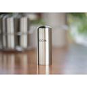 Service Ideas Stainless Steel Brushed Finish Cocoa Teardrop Top Condiment Shaker, 6 Ounce Capacity
