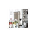 Service Ideas Slim Commercial Single Wall Brushed Stainless Steel Tea Dispenser, 5 Gallon Capacity