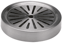 Service Ideas Stainless Steel Brushed Finish Round Drip Tray, 6 x 6 x 1.25 inch