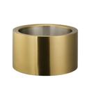 Service Ideas 18/8 Stainless Steel Vintage Gold Finish Double Wall Personal Party Tub Beverage Chiller, 1.5 Gallon Capacity