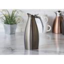Service Ideas Altus Series Stainless Steel Dark Tungsten Vacuum Insulated Carafe with Flip Top Lid, 1 Liter Capacity