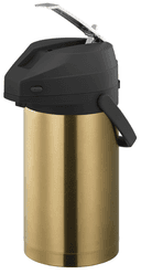 Service Ideas Color Me SVAC Vintage Gold Stainless Vacuum Insulated Airpot, 3 Liter Capacity