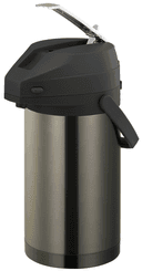 Service Ideas Color Me SVAC Dark Tungsten Stainless Vacuum Insulated Airpot, 3 Liter Capacity