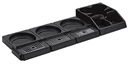 Service Ideas The Trio Build Your Own Black 5 Piece Airpot Station Set, 29.75 x 12.25 x 4 inch