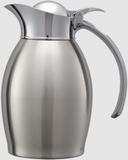 Service Ideas Nicollet Series Brushed with Polished Accents Vacuum Insulated Carafe, 0.6 Liter Capacity