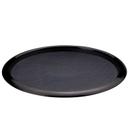 Service Ideas Black Onyx 14 inch Round Non-Slip Tray with Removable Insert, 16 x 16 x 1 inch