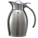 Service Ideas Nicollet Series 18/8 Stainless Steel Polished Finish Vacuum Insulated Carafe with Flip Top, 0.6 Liter Capacity -- 6 per case