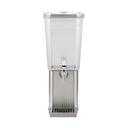 Service Ideas Square Brushed Finish Infusion Stainless Beverage Dispenser, 3 Gallon Capacity
