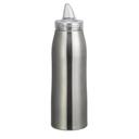 Service Ideas VersaVac Brushed Stainless Finish Vacuum Insulated Bottle with Cruet Lid, 1 Liter Capacity