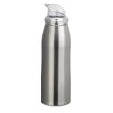 Service Ideas VersaVac Brushed Stainless Finish Vacuum Insulated Bottle with Small Lid, 1 Liter Capacity