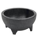 Service Ideas Fiesta Solutions Black Molcajete Bowl, 56 Ounce Capacity -- 12 per case