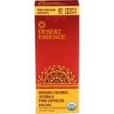 Desert Essence Organic Coconut Jojoba and Pure Coffee Oil, 4 Fluid Ounce -- 3 per case