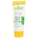 Alba Botanica Fragrance Free SPF 50 Sheer Mineral Sunscreen Lotion, 3 Fluid Ounce