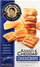 Macys Asiago and Cheddar Cheese Crisp, 4.5 Ounce -- 6 per case