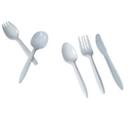 Bunzl Prime Source Polystyrene Extra Heavy Weight Disposable Black Knife - 100 count per pack -- 1000 per case