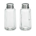 Tablecraft Stainless Steel Flat Top Paneled Glass Salt and Pepper Shaker, 2 Ounce -- 72 per case
