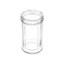 Tablecraft Clear Soda Lime Glass Fluted Shaker Jar Only, 12 Ounce Capacity -- 24 per case