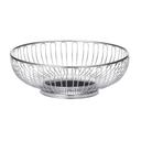 Tablecraft Chrome Round Basket, 9.75 x 3.25