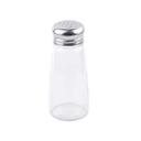 Tablecraft Stainless Steel Top Round Glass Salt and Pepper Shaker, 3 Ounce Capacity -- 24 per case