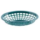 Tablecraft Forest Green Oval Small Basket, 7.75 x 5.5 inch -- 36 per case