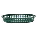 Tablecraft A La Carte Forest Green Oval Basket, 9.25 x 6 x 1.5 inch -- 36 per case