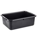 Tablecraft Black High Density Polypropylene Tote Box, 21.5 x 15.75 x 7 inch -- 12 per case