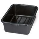 Tablecraft Black High Density Polypropylene Tote Box, 7.5 Gallon -- 12 per case