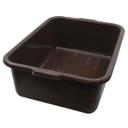 Tablecraft Brown High Density Polypropylene Tote Box, 6 Gallon -- 12 per case
