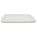 Tablecraft Gray Tote Box Cover, 21.75 x 16.125 x 1 inch -- 12 per case