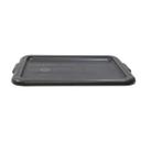 Tablecraft Black Tote Box Cover, 21.75 x 16.125 x 1 inch -- 12 per case