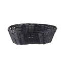 Tablecraft Black Oval Handwoven Basket, 10 x 6.5 x 3 inch -- 12 per case