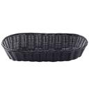 Tablecraft Black Italian Woven Basket, 15 inch -- 12 per case