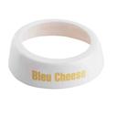 Tablecraft Plastic Beige Print Bleu Cheese White Collar for Salad Dressing Dispenser